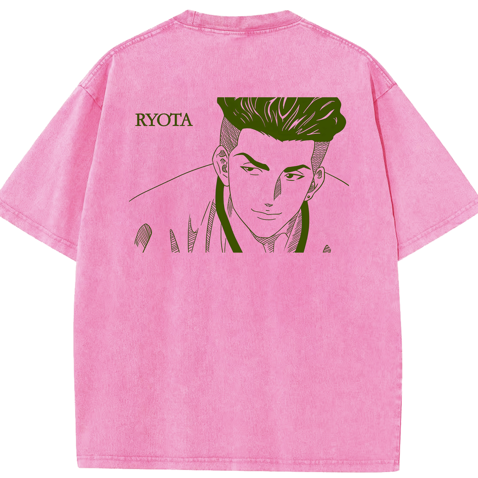 （画像用） SLAM DUNK／スラムダンク 綿100% ヴィンテージ風 半袖Tシャツ（背面プリント）